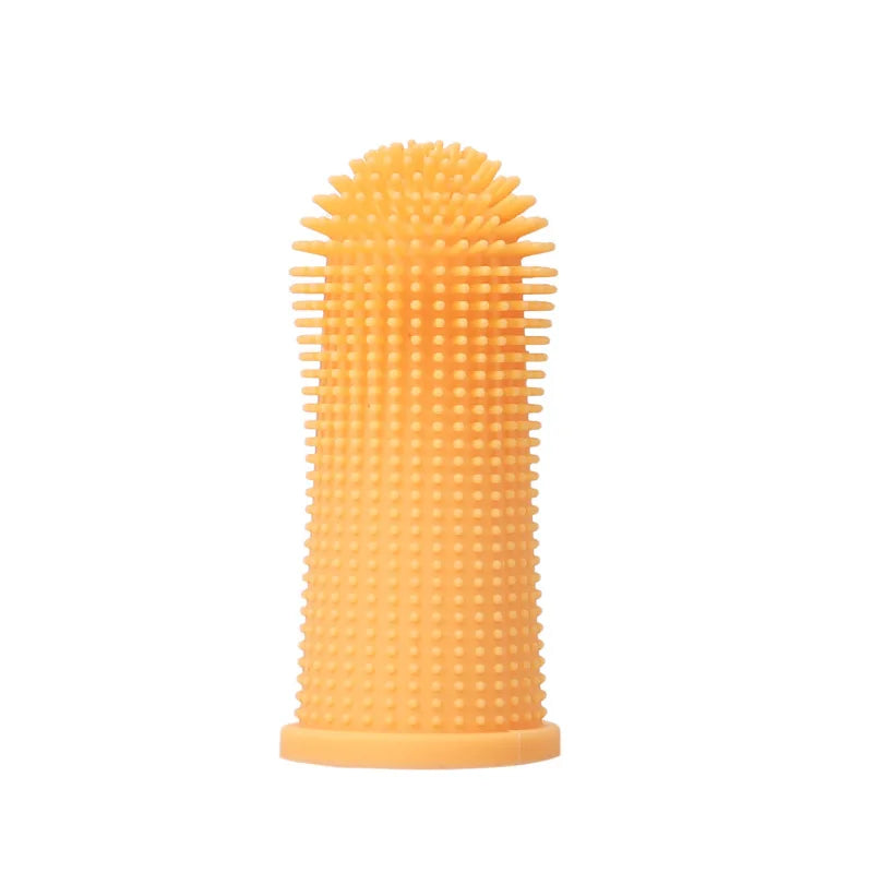 Pet Finger Toothbrush Dog & Cat Teeth Cleaning Grooming Brush