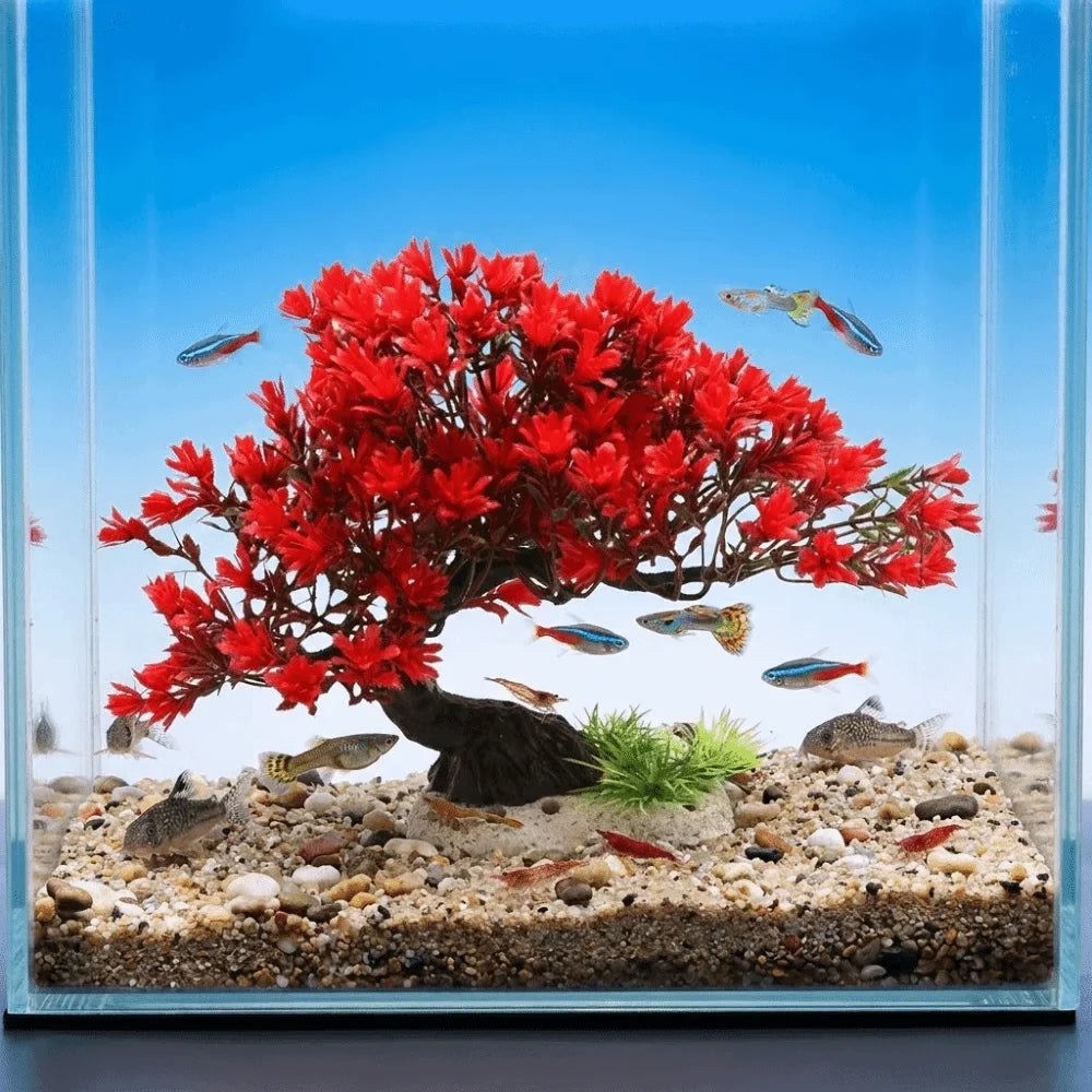 Plastic Simulation Aquatic Plant Natural - ProPawPet.com