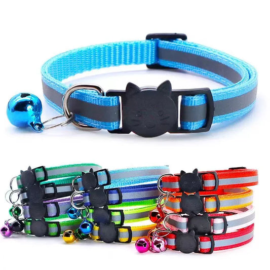 Cute Cartoon Cat Head Reflective Cat Collar - ProPawPet.com