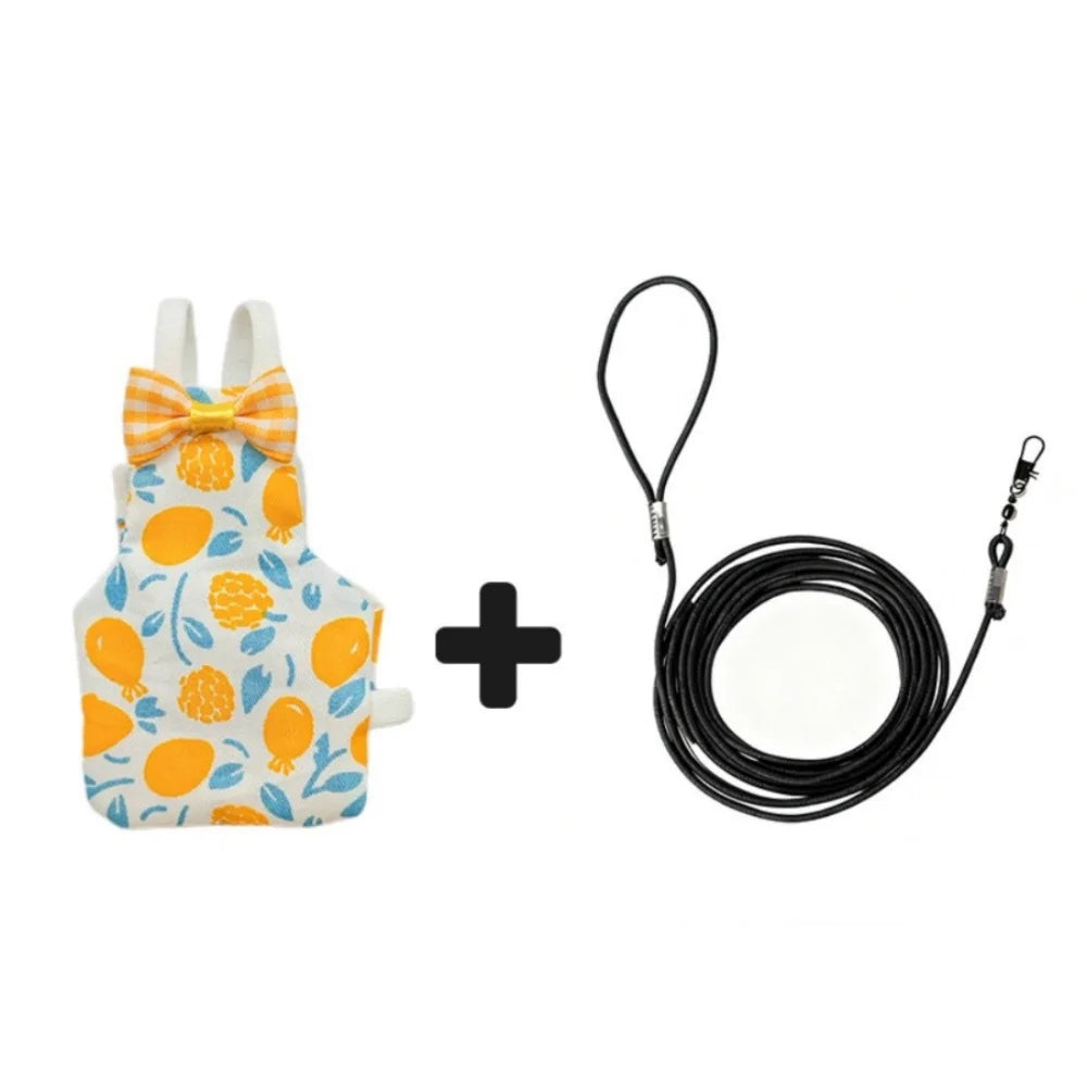 Colorful Fruit Bird Harness Lead – 4 Colors