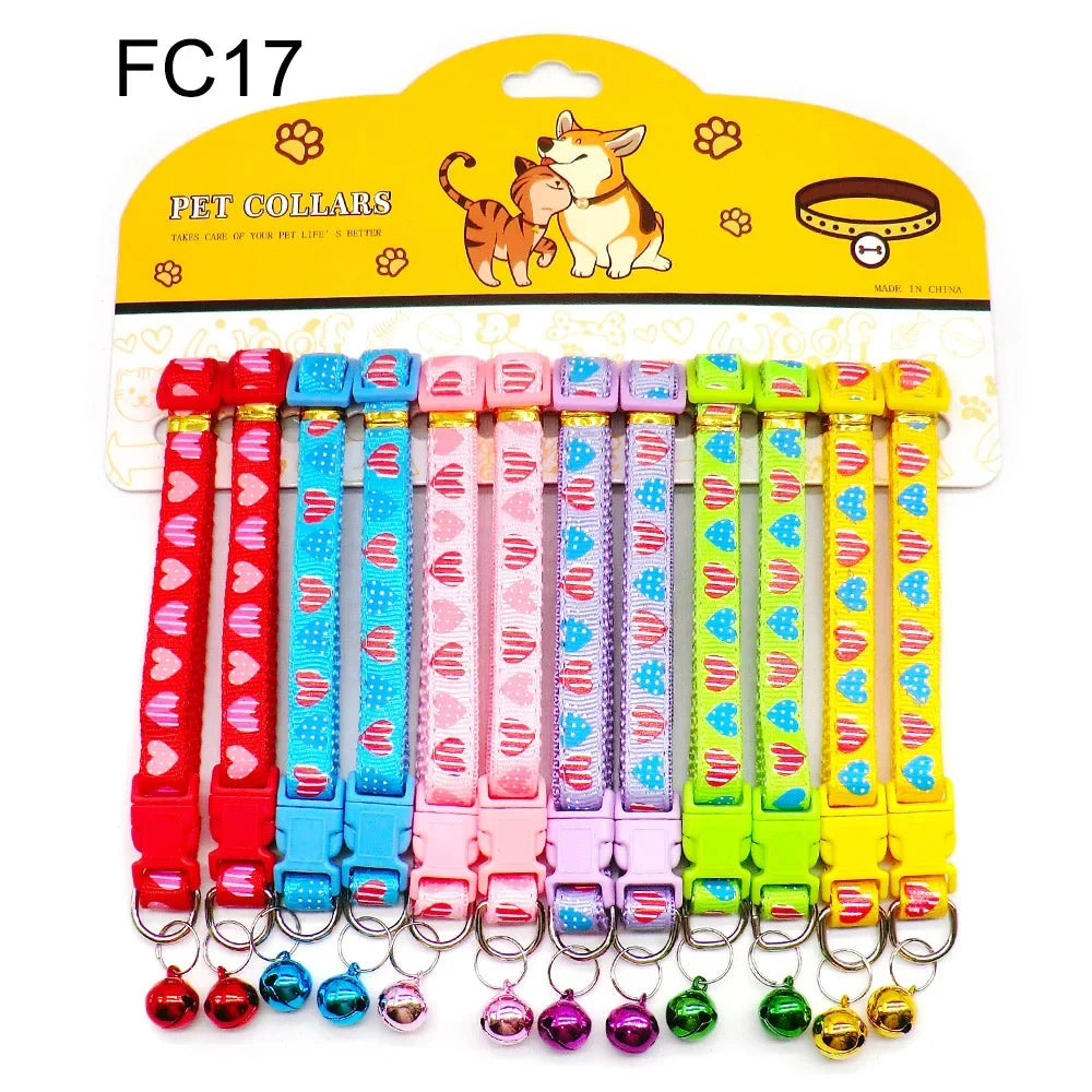 12PCS Cat & Dog Fashion Outdoor Collar with - ProPawPet.com