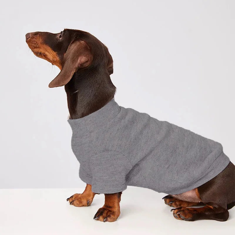 Wiener Sweater Dogs Soft Undershirt for Dachshund Small Winter – 2 Colors