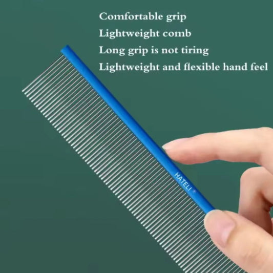 19cm Light Aluminum Pet Comb Professional - ProPawPet.com