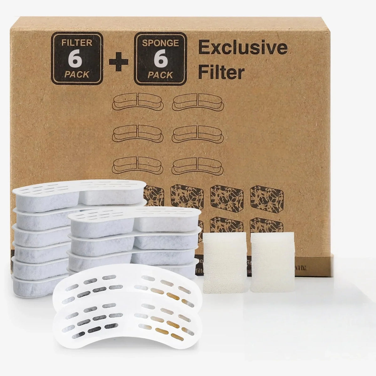 Replacement Activated Carbon Filter Set – 3 Colors
