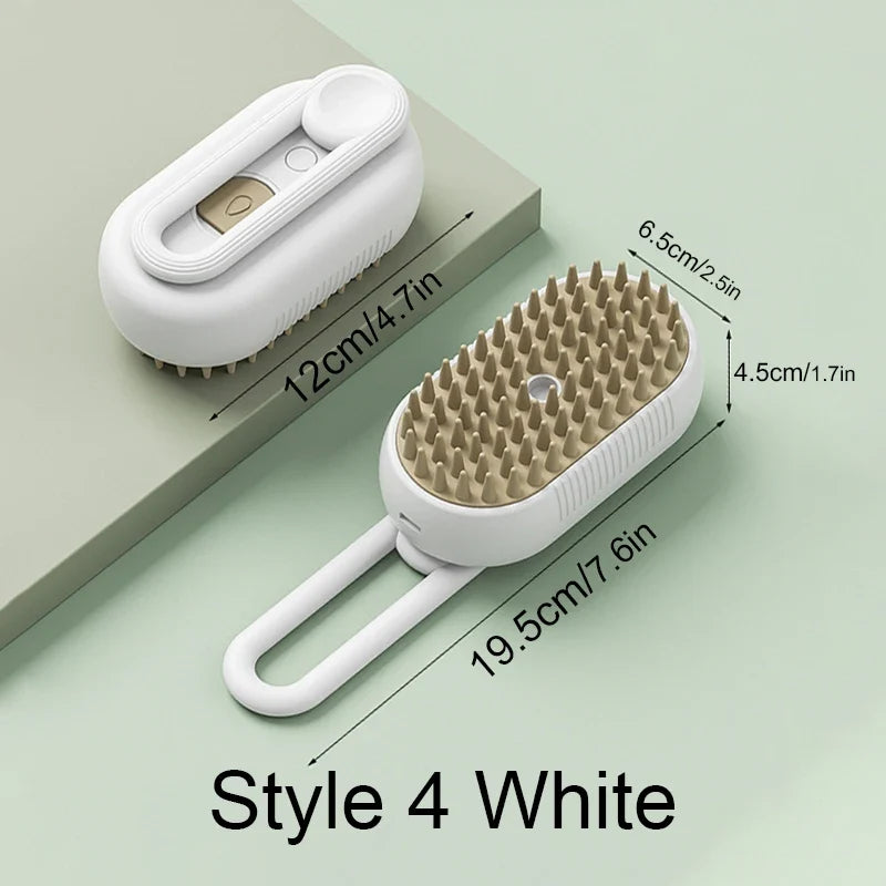 Steamy Brush Electric Spray Cat Hair Brush - ProPawPet.com