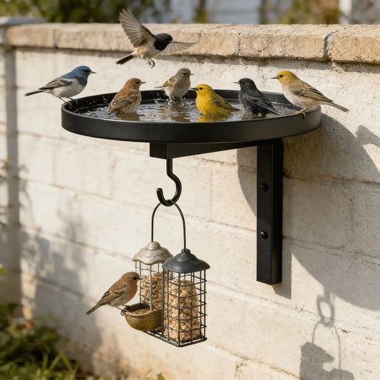 3-in-1 Wall Mounted Metal Bird Feeder and - ProPawPet.com