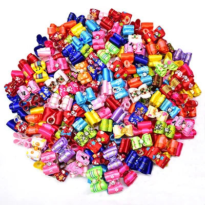 20pcs/lot Pet Dog Cat Hair Bows Mix Color - ProPawPet.com