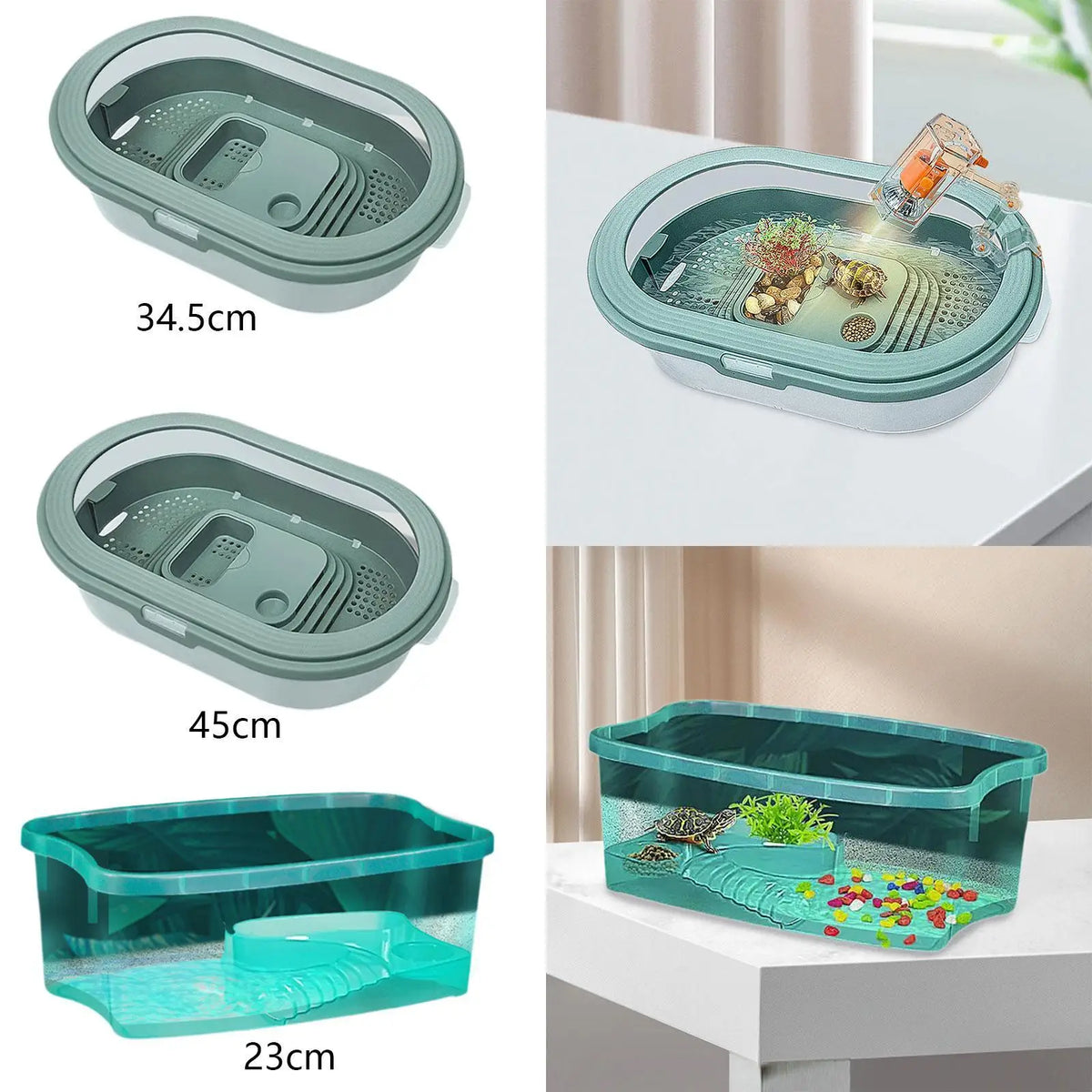 Turtles Tank, Aquarium Turtle Habitat, - ProPawPet.com