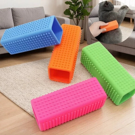 Silicone Hollow Rubber Dog Hair Brush - ProPawPet.com