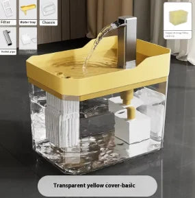 Clear Pet Water Fountain for Cats with - ProPawPet.com