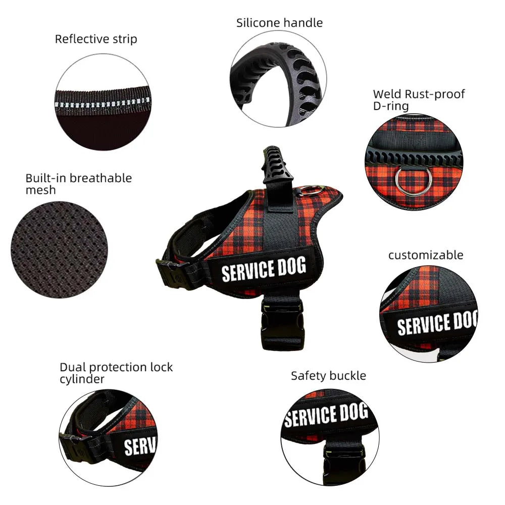Reflective Dog Harness Vest Patch ID - ProPawPet.com