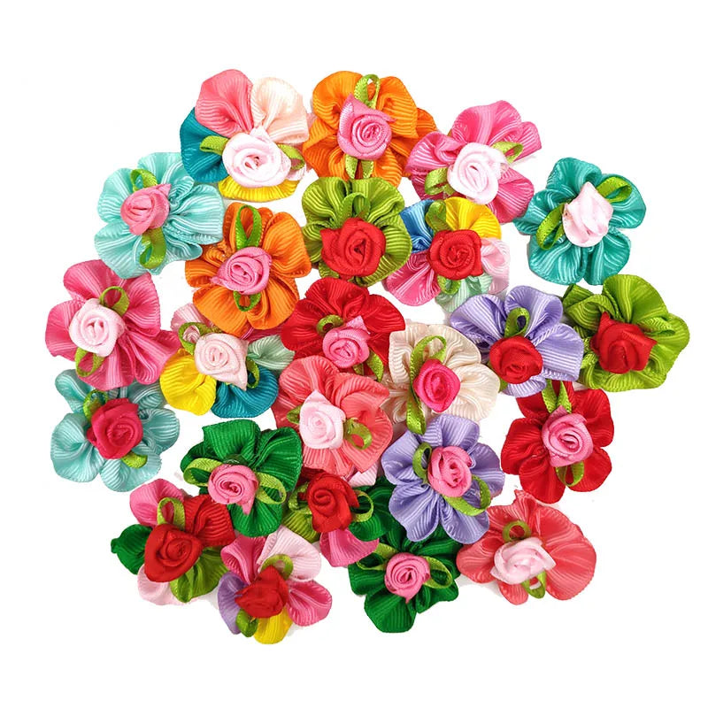 20pcs/lot Pet Dog Cat Hair Bows Mix Color - ProPawPet.com