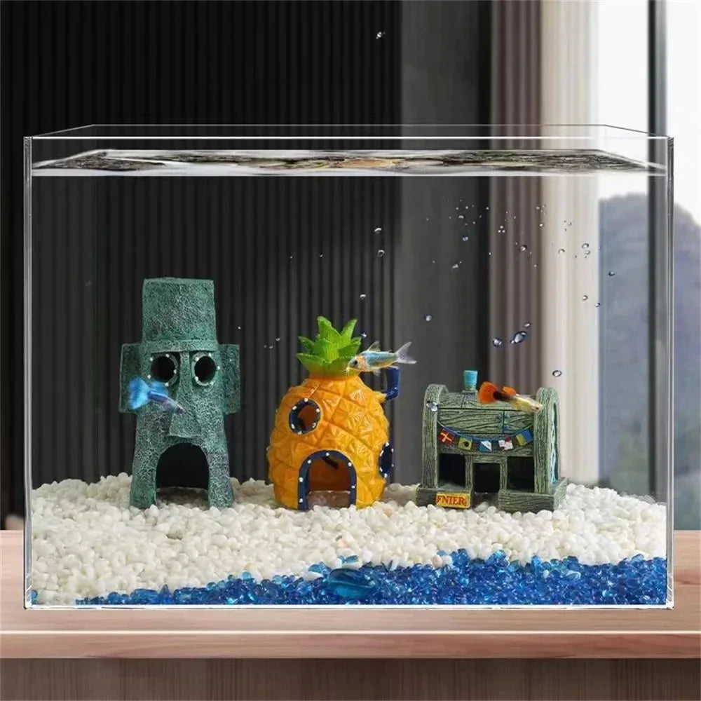 Cartoon Fish Tank Decor Figures Ornaments - ProPawPet.com