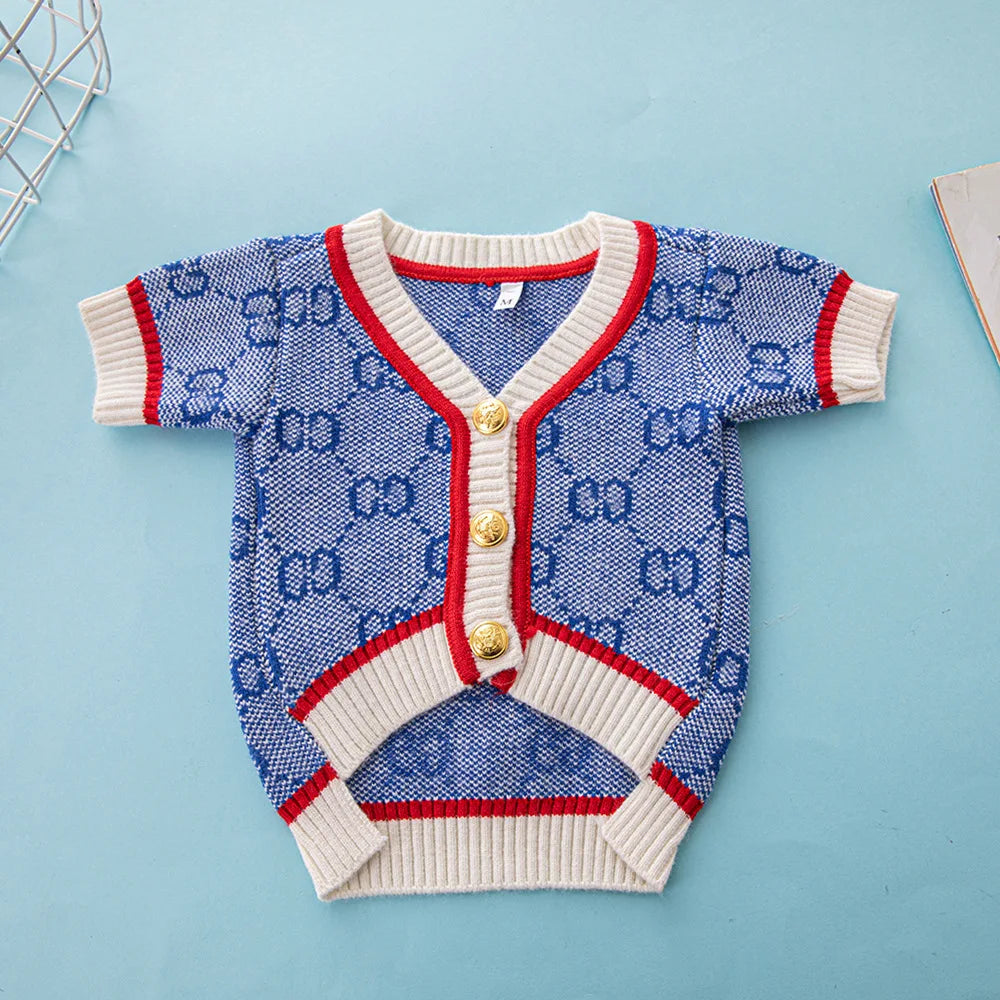 Cardigan luxury pet button sweater Keji - ProPawPet.com
