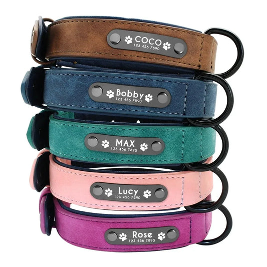 Personalized Name ID Tags Dog Collars Custom - ProPawPet.com