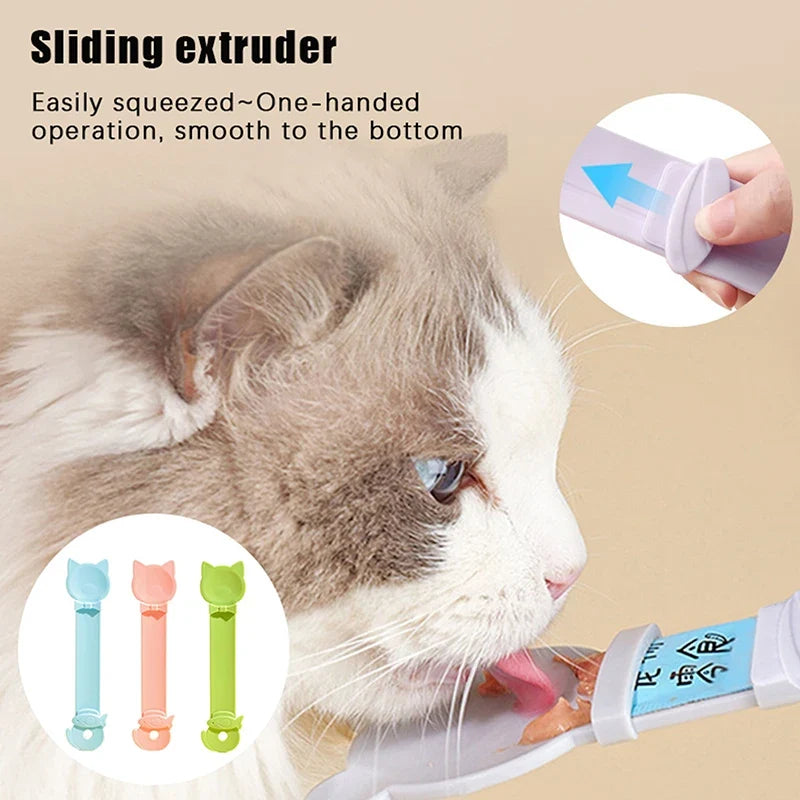 Cat Strip Feeder Spoon Long Handle Cat Food - ProPawPet.com