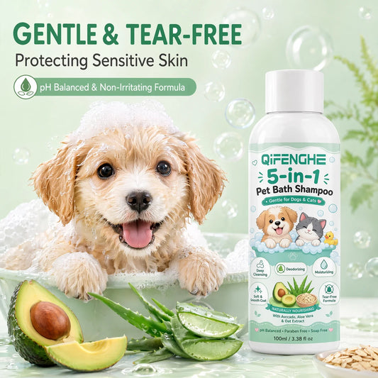 5-in-1 Pet Bath Shampoo for Dogs & Cats, - ProPawPet.com