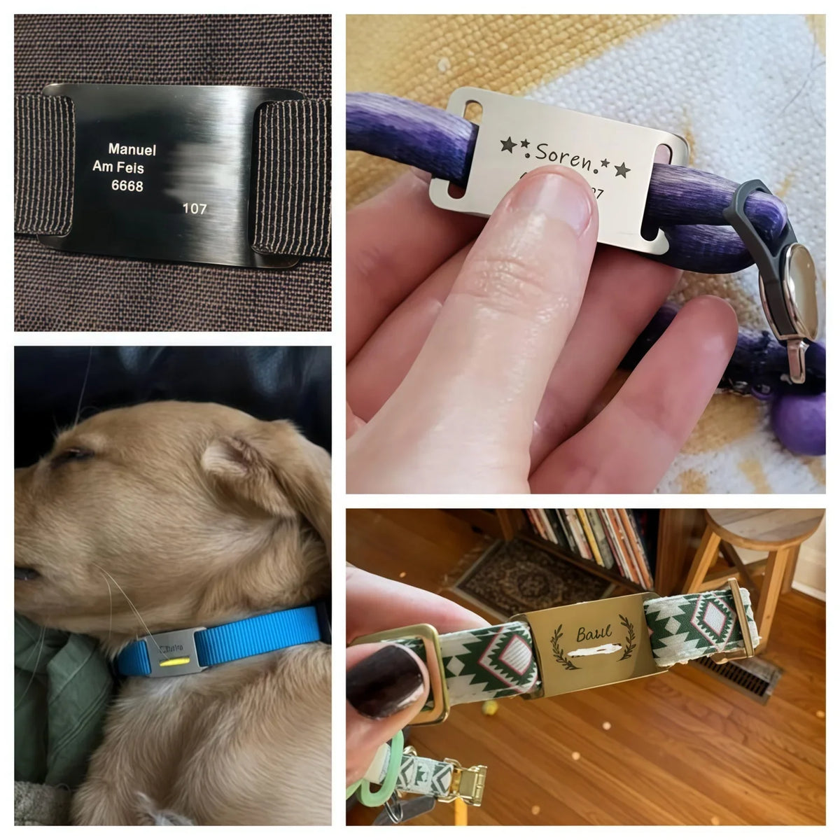 Silent Slide-On Dog Tag Personalized - No - ProPawPet.com
