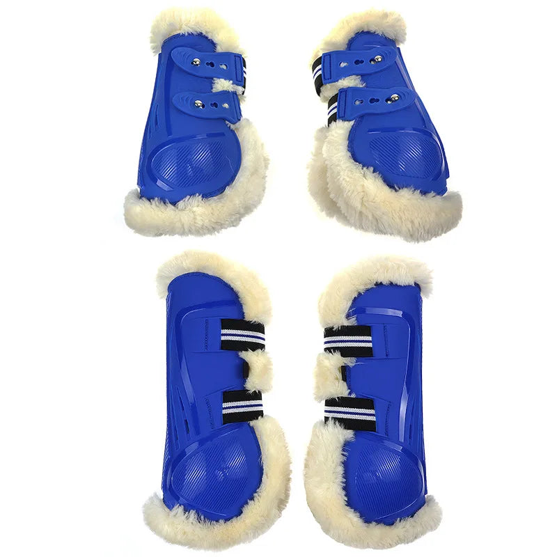 2/4Pcs Horse Tendon Boots PU Padding With - ProPawPet.com
