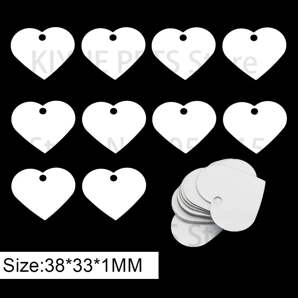 100Pcs Customize Sublimation Dog Tag Pet - ProPawPet.com