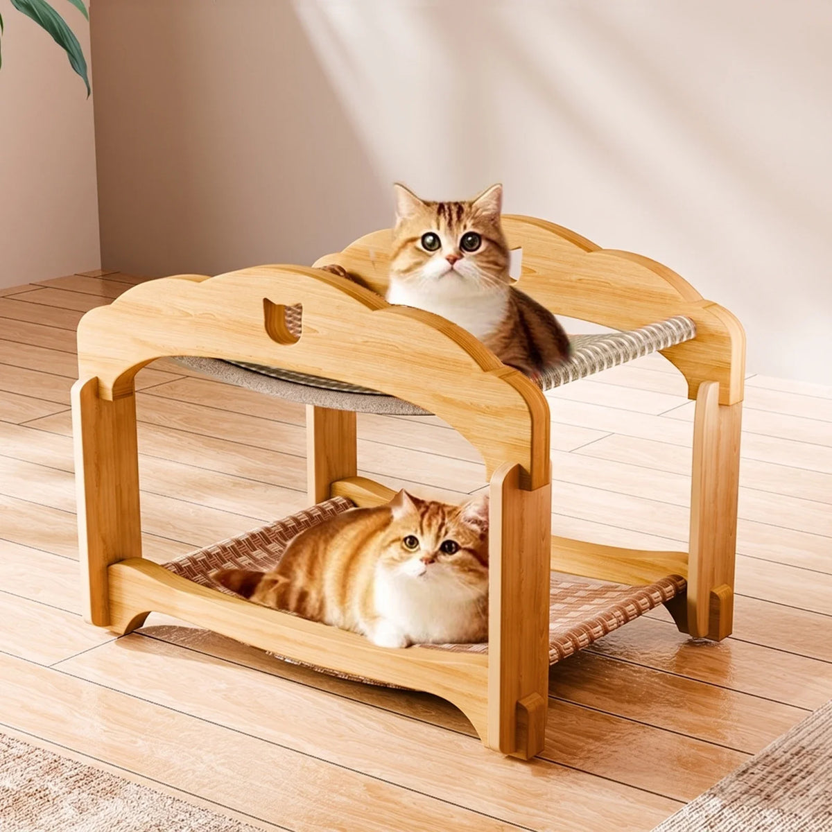 Two-Tier Cat Bed Double-Decker Cat Bunk Bed - ProPawPet.com