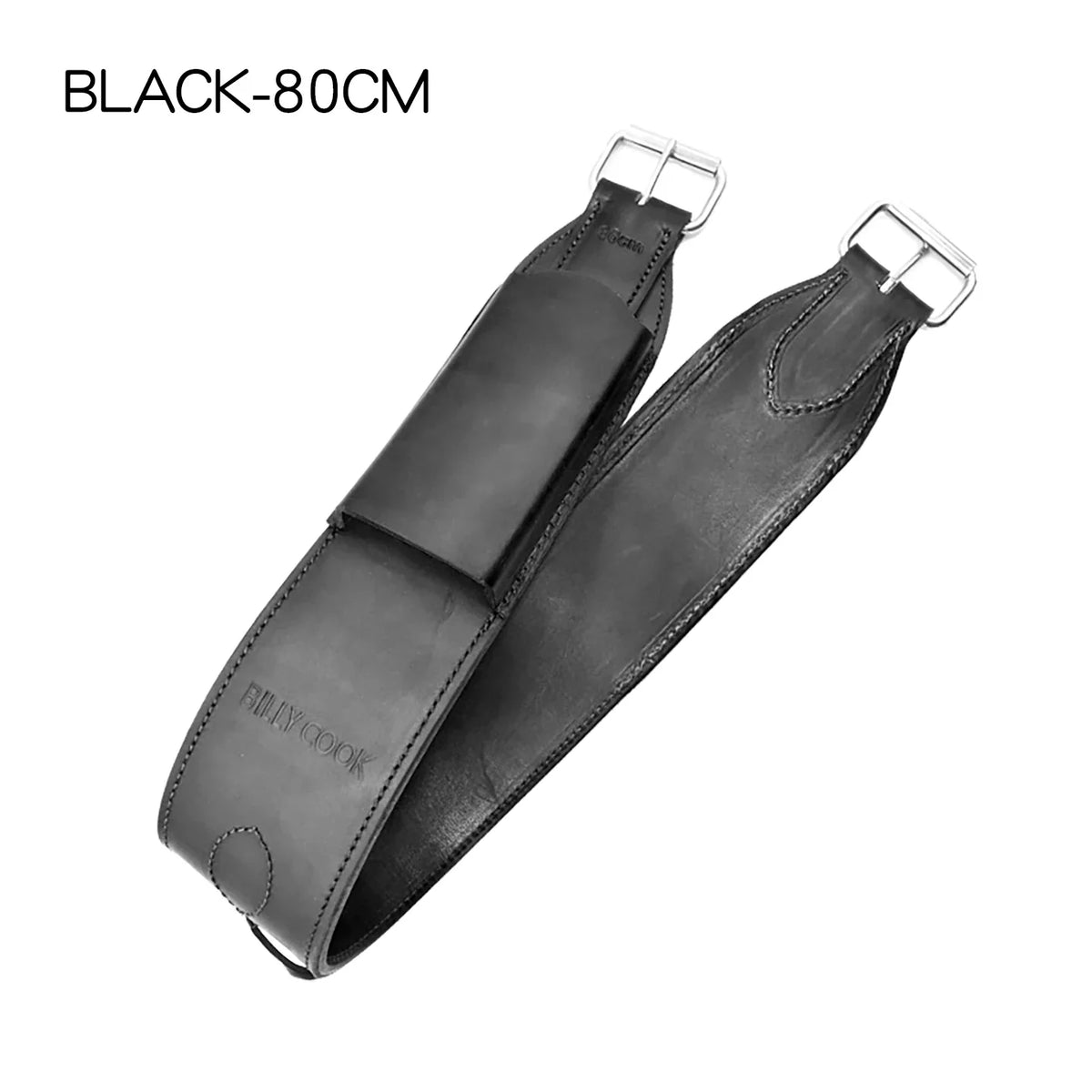 Western Leather Rear Flank Back Saddle for Horses