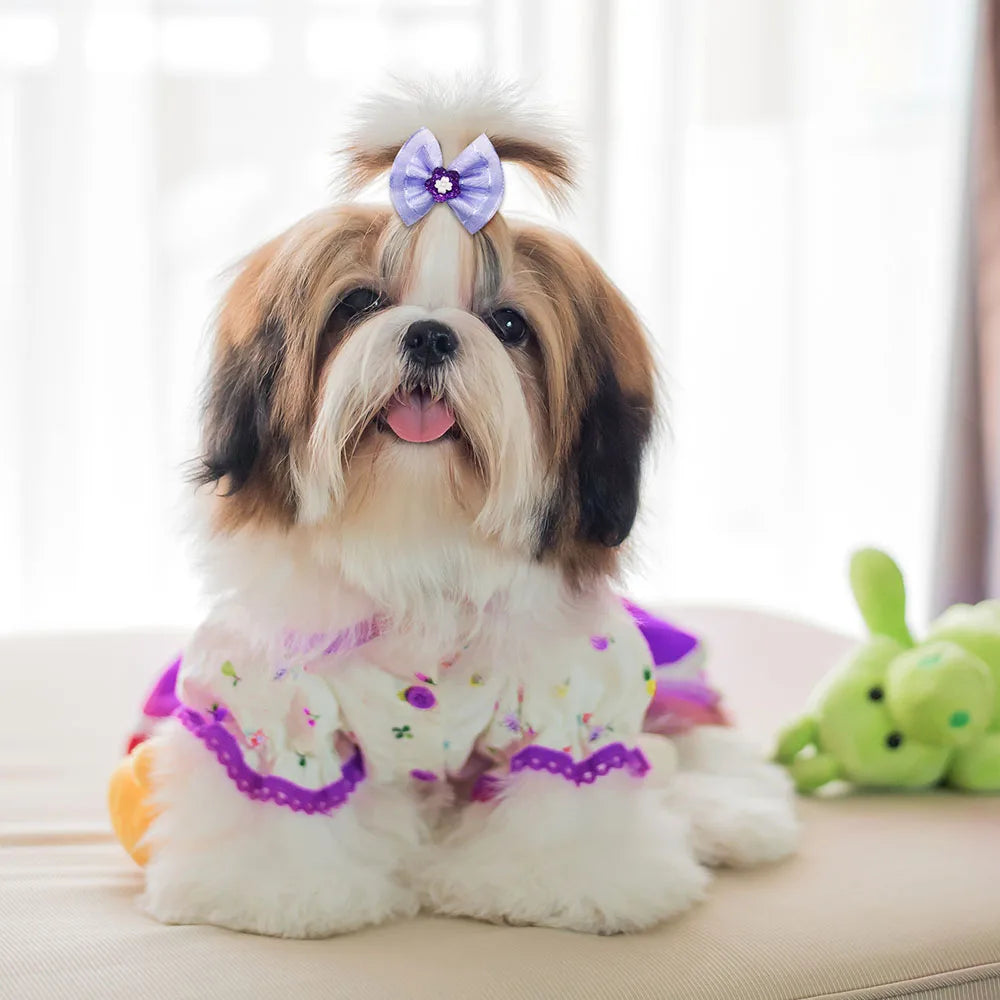 10/20PCS Diamond Puppy Bows Multi Style Dog - ProPawPet.com