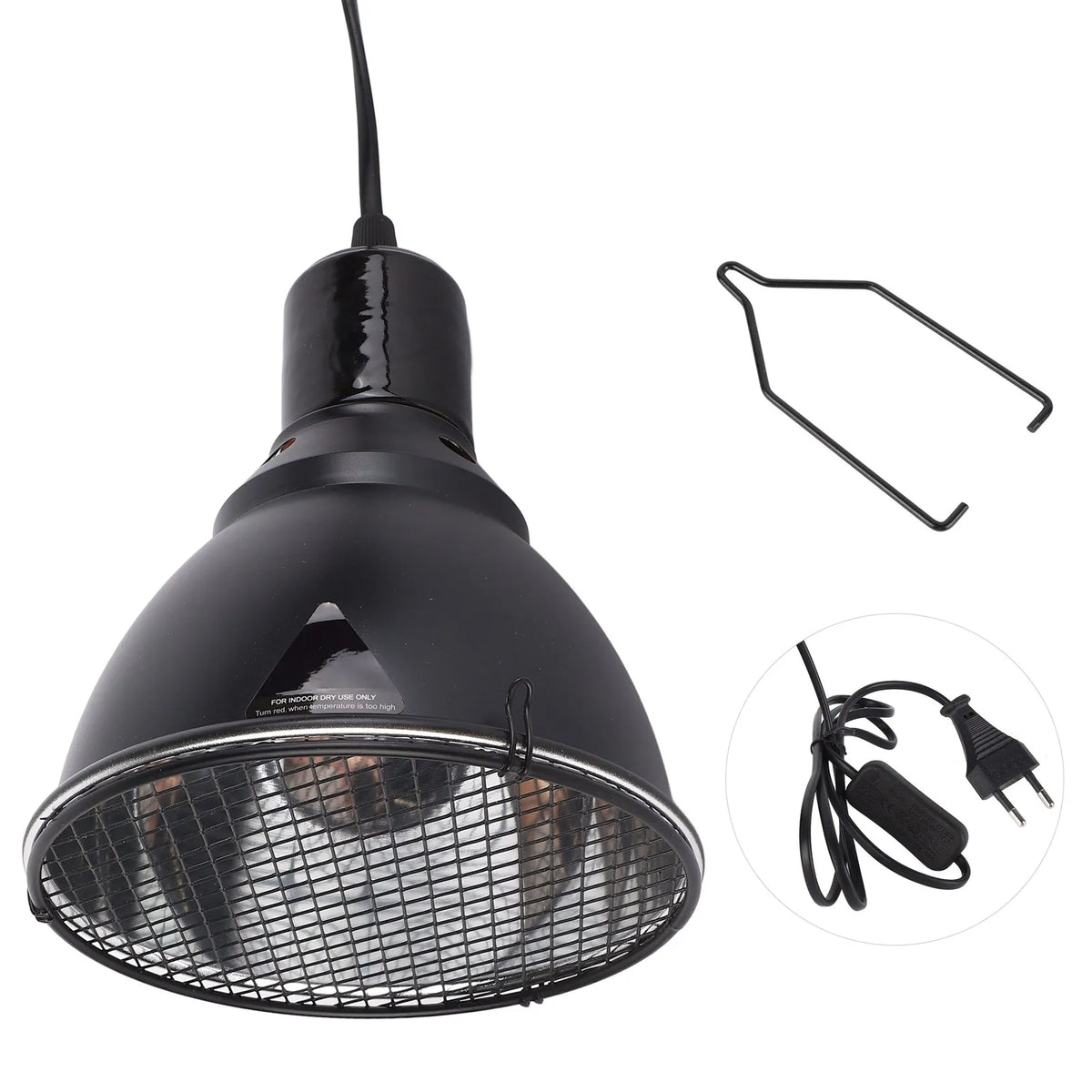 5.5in Reptile Lamp Fixture Uniform Heating Professional – 2 Colors