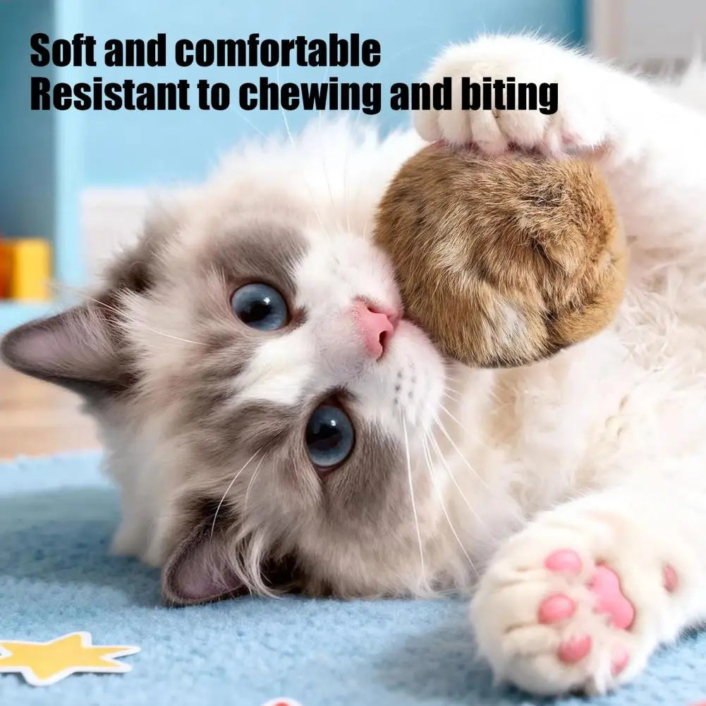 Cat Toy Ball Cat Bunny-kick Ball Furry Ball - ProPawPet.com