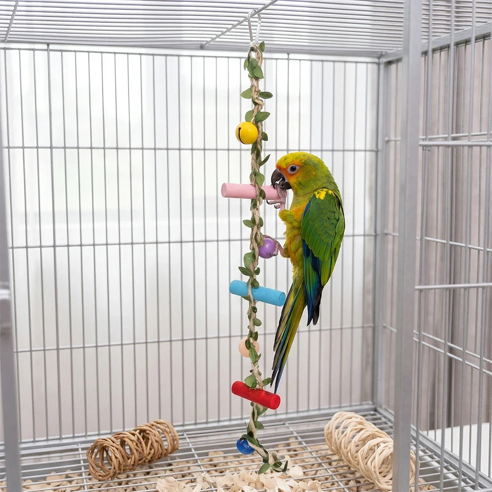 1PC Random Color Parrot Hanging Rope Ladder - ProPawPet.com