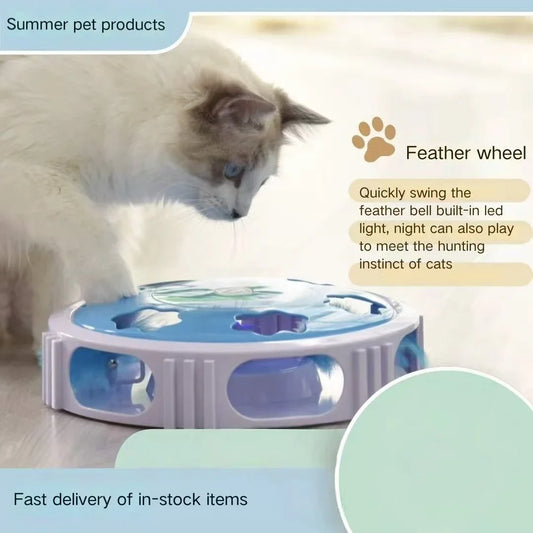 Electric cat toy with feather LED light - ProPawPet.com