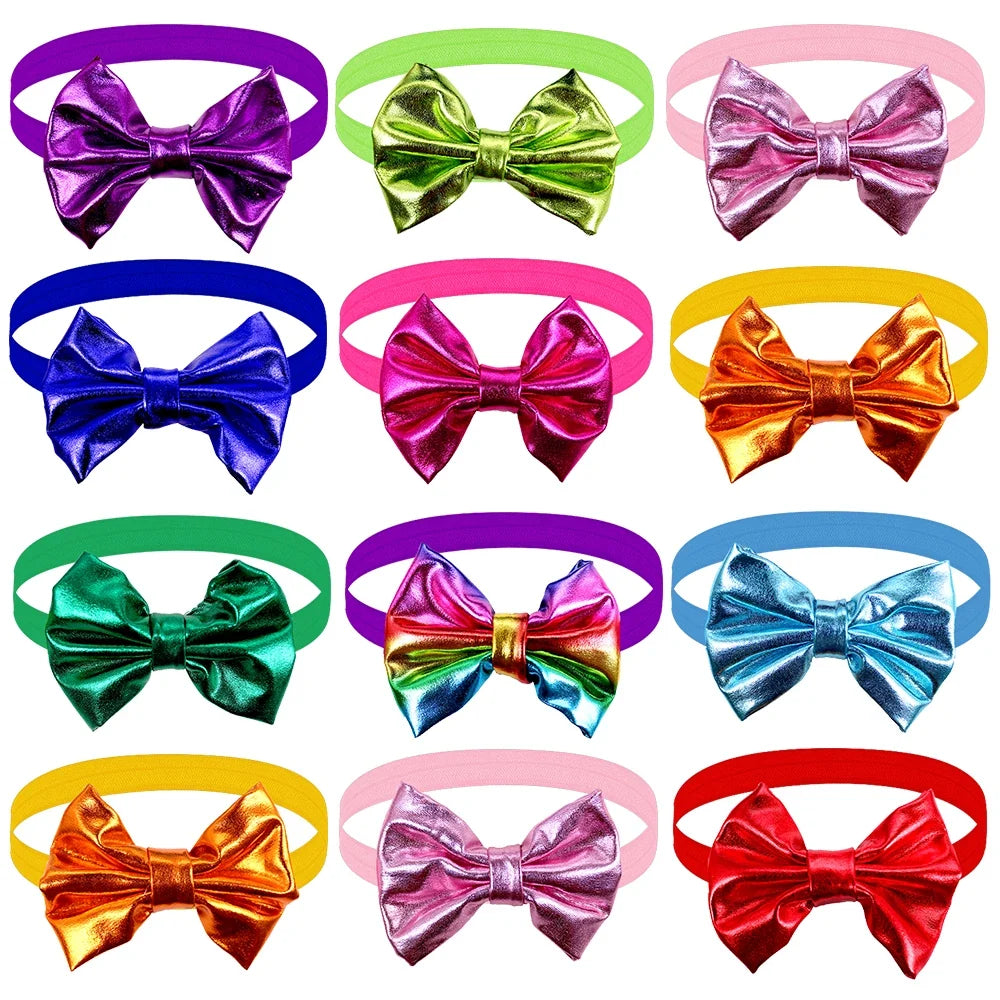 20/50pcs Large Dog Bowtie Elastic Band - ProPawPet.com