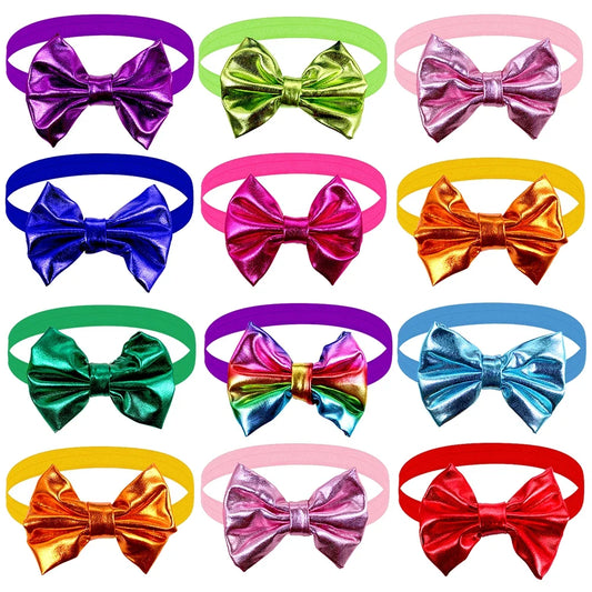 20/50pcs Large Dog Bowtie Elastic Band - ProPawPet.com