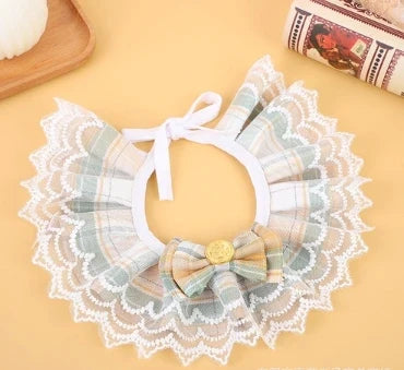 Lace Pet Scarf Cat Bib Dog Collar Lace Daisy - ProPawPet.com