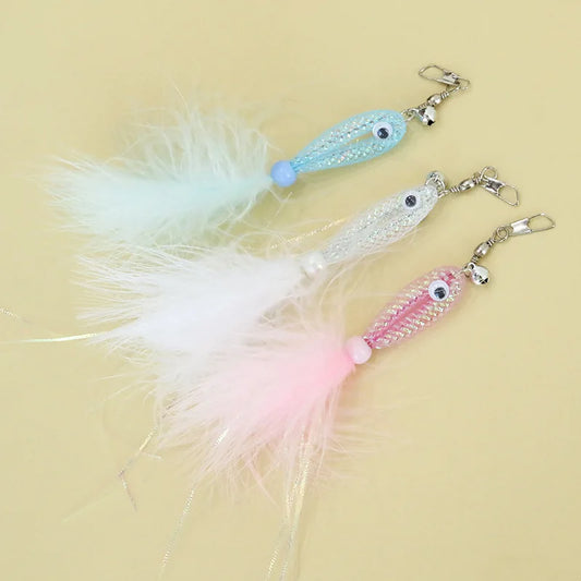 2/3pcs Random Color Cat Teaser Wand with - ProPawPet.com