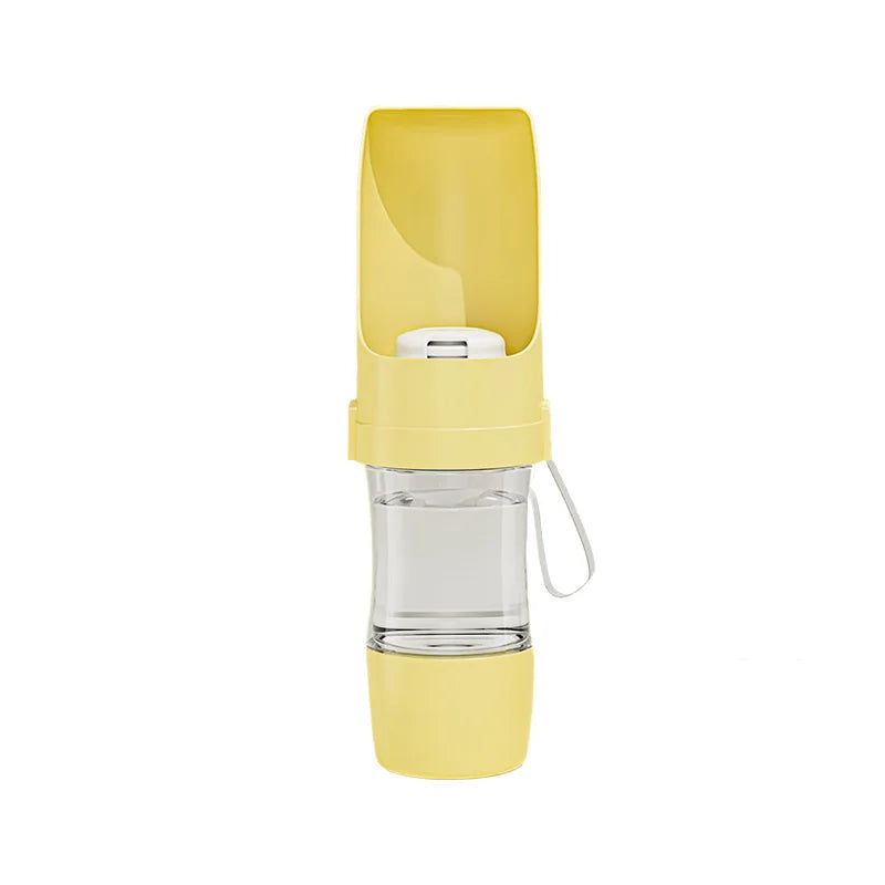 Foldable Pet Travel Water Bottle Portable with Food Container