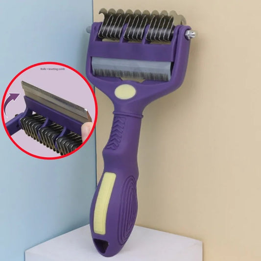 Dog Brush Knife Dog Comb Double Sided Combs - ProPawPet.com