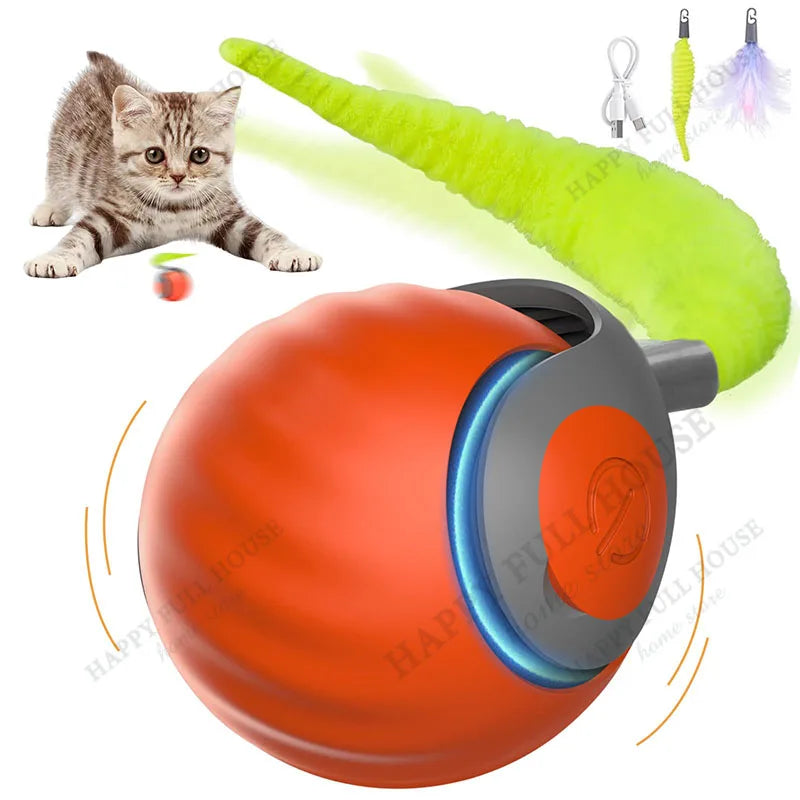 Rechargeable Interactive Cat Plaything Balls – 2 Colors