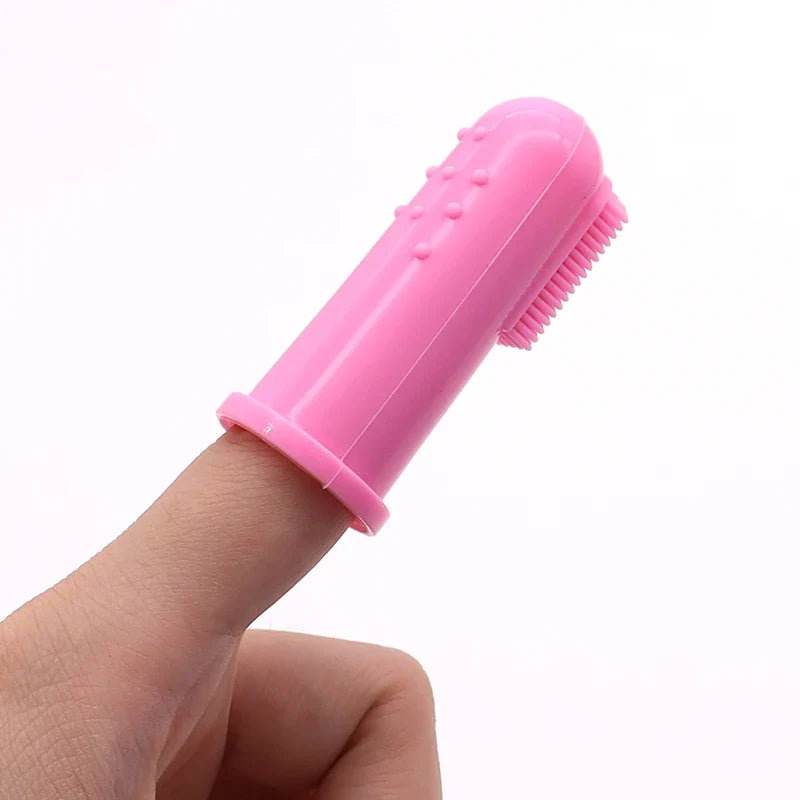 Pet Silicone Finger Cots Toothbrushs Dogs - ProPawPet.com