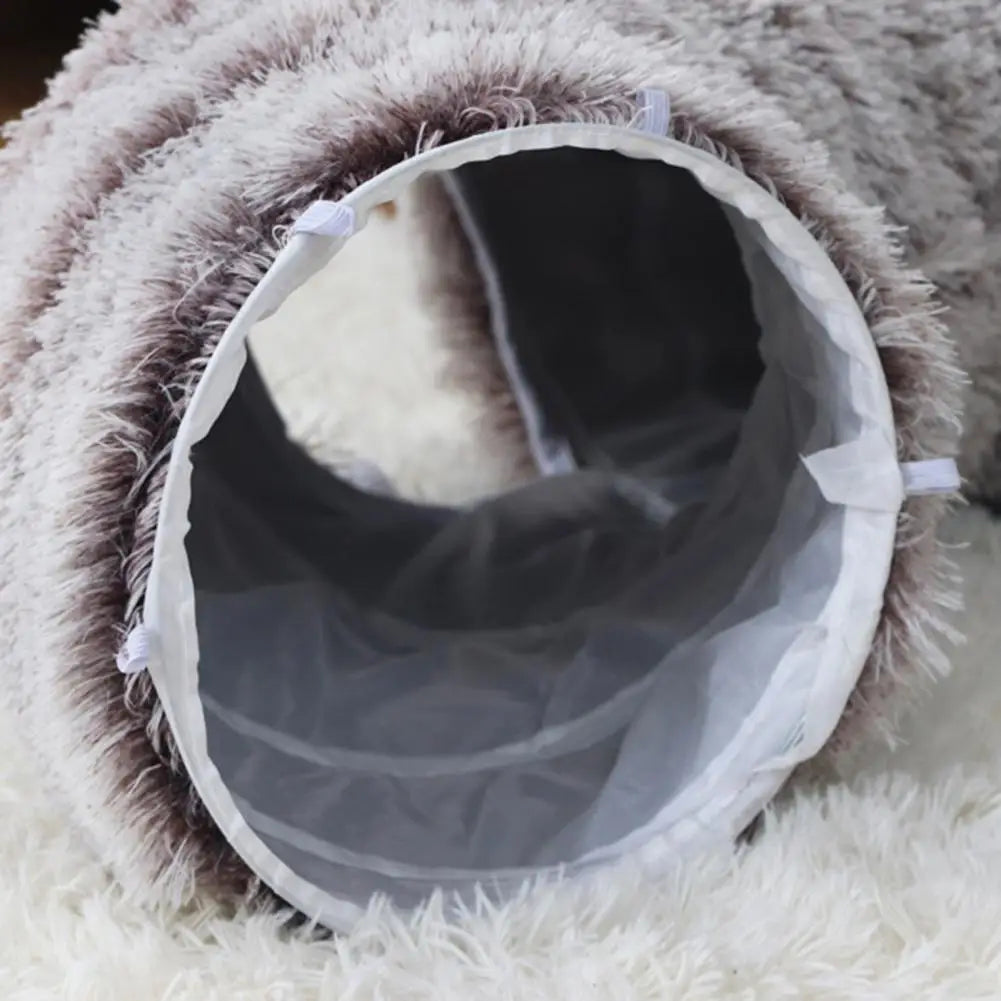 Washable Cat Tunnel Cozy Plush Cat Tunnel - ProPawPet.com