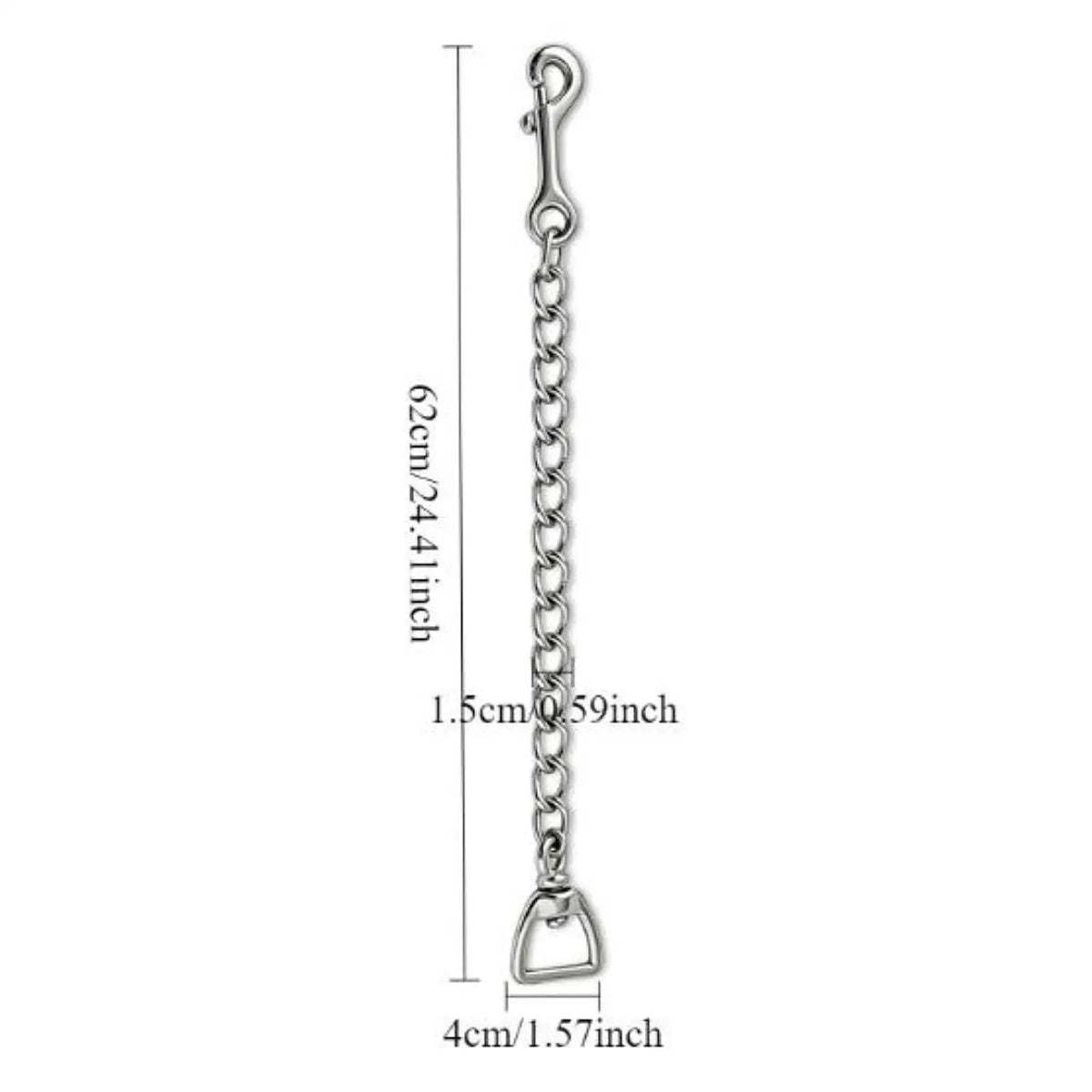 Silver Horse Lead Chain Studing Link Easy - ProPawPet.com