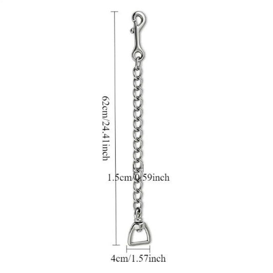 Silver Horse Lead Chain Studing Link Easy - ProPawPet.com