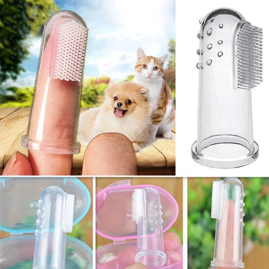 1/2/3/4Pcs Silicone Pet Finger Toothbrush - ProPawPet.com