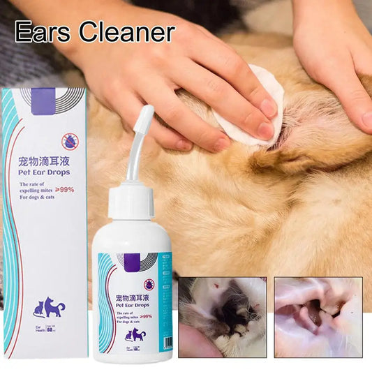 Pet Ear Cleaner Removes Ear Mites Fungus Cat - ProPawPet.com