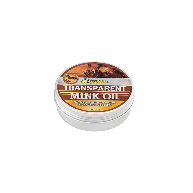 Waterproof Mink Oil Saddle Conditioner – Transparent Leather Care Cream