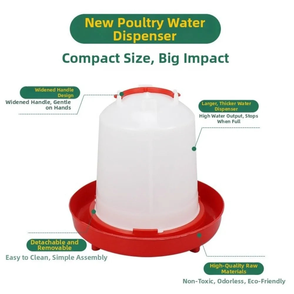 Plastic Poultry Drinker Feeder 1.5L 8L 15L - ProPawPet.com
