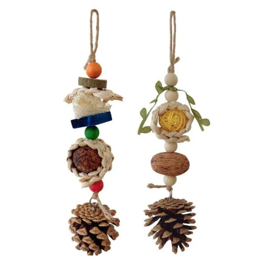 Bird Chewing Toy Funny Cotton Rope Pinecone - ProPawPet.com