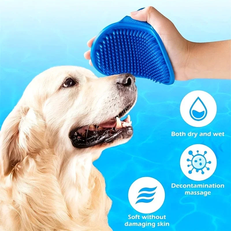 1pc Pet Shampoo Brush Silicone Massage - ProPawPet.com