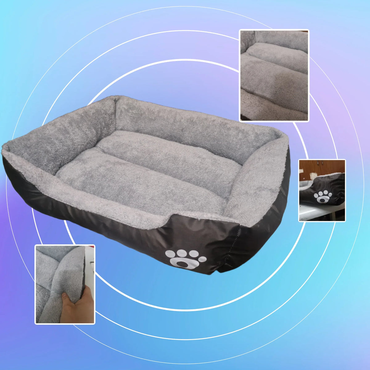Coffee-Colored Stain-Resistant Kennel Paw - ProPawPet.com