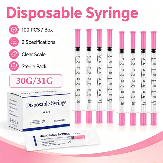 1ml 31G (6mm) disposable pink plastic - ProPawPet.com